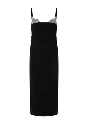 PINKO layered-effect embellished dress - Black