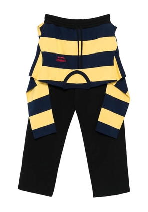 Charles Jeffrey Loverboy stripe-overlay track pants - Black