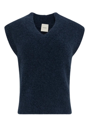 Calvin Klein V-neck sleeveless sweater - Blue