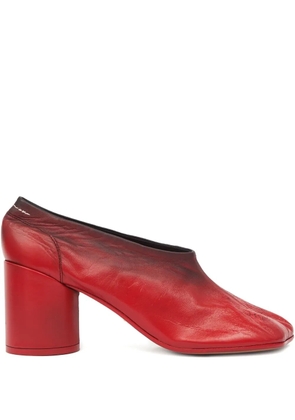 MM6 Maison Margiela leather pumps - Red