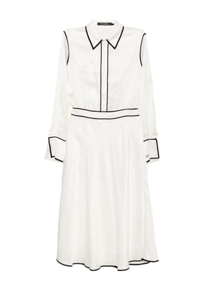 Karl Lagerfeld contrast piping dress - White
