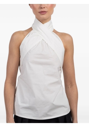 Françoise Susan tie-detail top - White