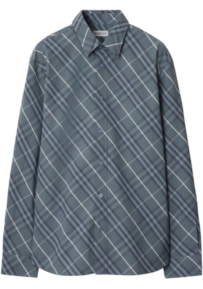 Burberry checkered cotton shirt - Blue