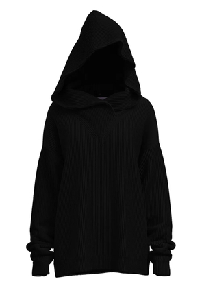 Maccapani knitted hoodie - Black