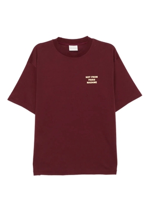 Drôle De Monsieur Le T-Shirt slogan - Red