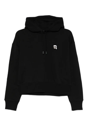 Karl Lagerfeld logo-detail hoodie - Black