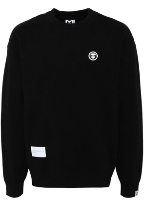 AAPE BY *A BATHING APE® Moonface logo jumper - Black