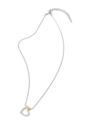 Trussardi heart-pendant necklace - Silver