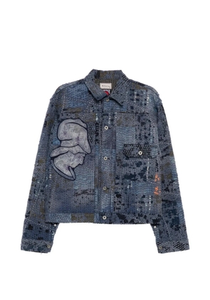 Kafeneo by TBF patch-work jacket - Blue