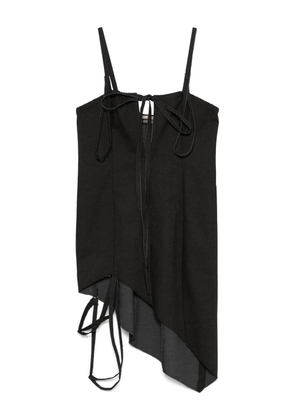 Elena Velez keyhole corset mini dress - Grey