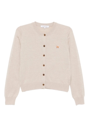 Maison Kitsuné Baby Fox Patch cardigan - Neutrals