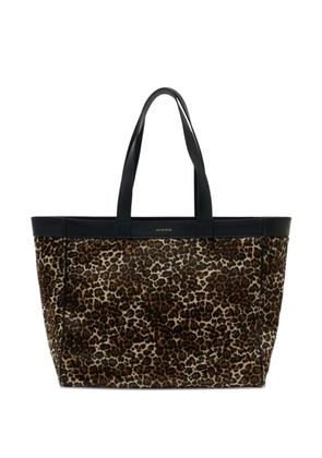 ANINE BING medium Rio leopard-pattern tote bag - Brown
