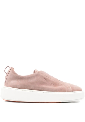 Santoni suede sneakers - Pink