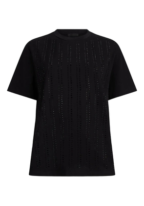 LIU JO stud-embellished crew-neck T-shirt - Black