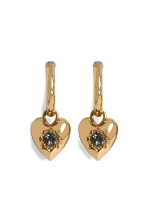Zadig&Voltaire Heartbreaker loop earrings - Gold
