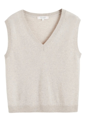 Chinti & Parker V-neck sleeveless top - Neutrals
