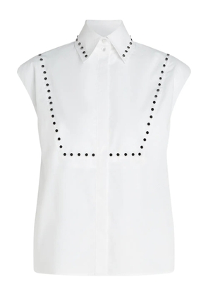 Karl Lagerfeld studded poplin shirt - White