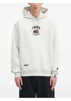 AAPE BY *A BATHING APE® graphic-print hoodie - Grey