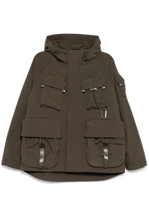 Spoonyard MULTI POCKETS HOODED jacket - Brown