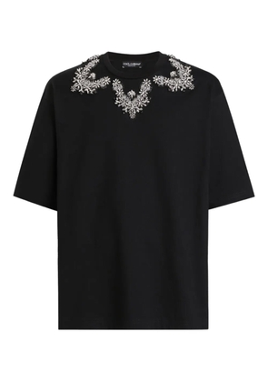 Dolce & Gabbana embellished crew-neck T-shirt - Black