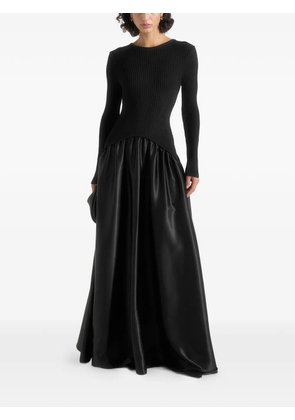 Manière De Voir Adeline panelled maxi dress - Black