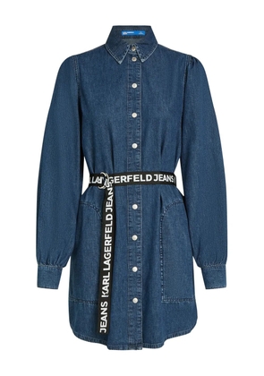 Karl Lagerfeld Jeans puff-sleeves denim dress - Blue