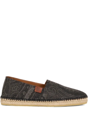 ETRO arnica jacquard paisley-pattern espadrilles - Black