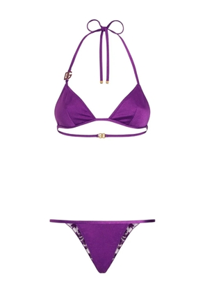 Dolce & Gabbana reversible bikini set - Purple