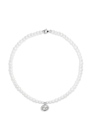 TWOJEYS round pearl pendant necklace - White