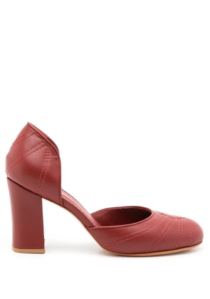 Sarah Chofakian D'orsay Henry pumps - Red