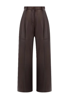 P.A.R.O.S.H. leather trousers - Brown