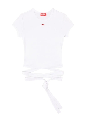 Diesel T-Bunny-Tail knot-detail T-shirt - White