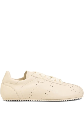 AMI Paris Soft step leather low-top sneakers - Neutrals