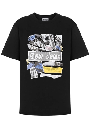 MOSCHINO JEANS Slow Down Archive T-shirt - Black