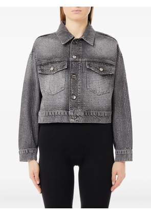 LIU JO studded denim jacket - Grey
