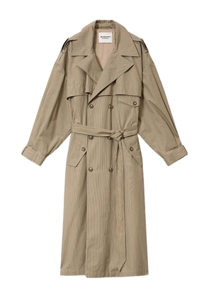 MARANT ÉTOILE Chilma striped-pattern coat - Neutrals