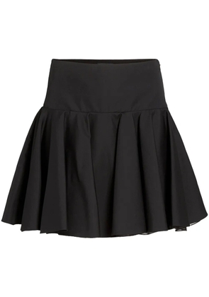 Giambattista Valli flared popeline skirt - Black