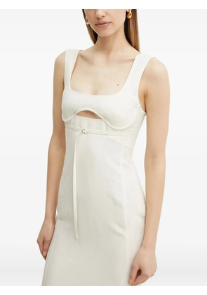 Patrizia Pepe cut-out mini dress - White