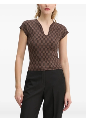 By Malene Birger Venazia patterned top - Brown