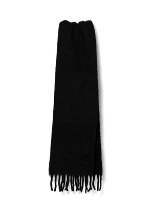 Ruslan Baginskiy logo-embroidered scarf - Black