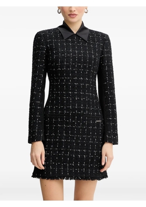 Karl Lagerfeld check-pattern mini dress - Black