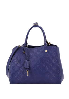 Louis Vuitton Pre-Owned Montaigne Handbag Monogram Empreinte Leather MM satchel - Blue