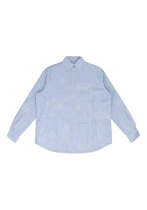 Who Decides War striped shirt - Blue