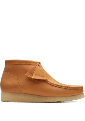 Clarks Originals Wallabee leather lace-up boots - Brown