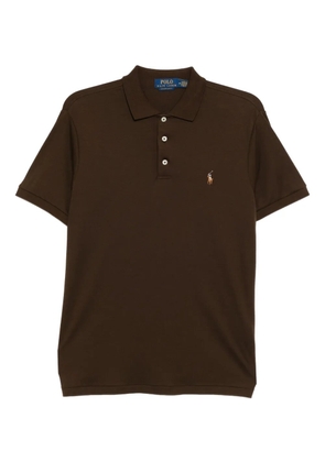 Polo Ralph Lauren embroidered-logo cotton polo shirt - Brown