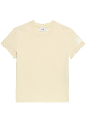 AMI Paris patch cotton T-Shirt - Neutrals