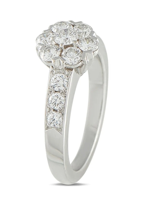 Van Cleef & Arpels Pre-Owned 18K white gold Fleurette diamond ring - Silver