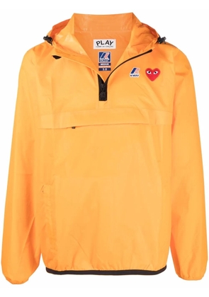 Comme Des Garçons Play x K-Way pullover hooded jacket - Orange