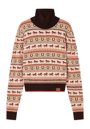 Stella McCartney Fair Isle patterned roll-neck sweater - Neutrals