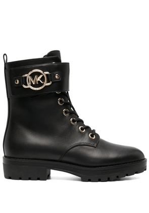 Michael Michael Kors Rory lace-up leather boots - Black